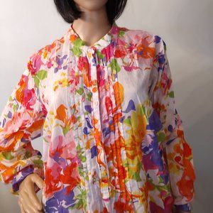 Ralph Lauren Multicolor Floral Blouse